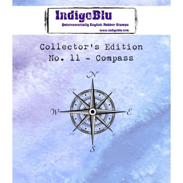 IndigoBlu Stamps IndigoBlu A7 Rubber Mounted Stamp Collectors Edition No 11 - Compass