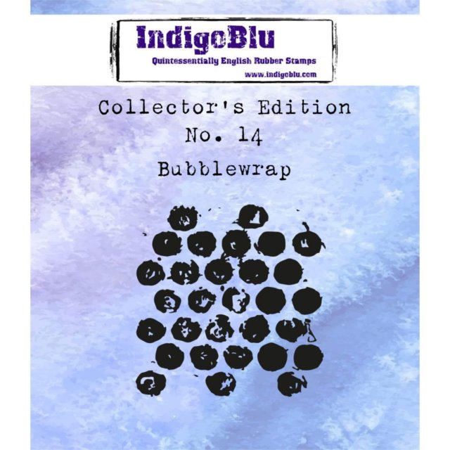 IndigoBlu Stamps IndigoBlu A7 Rubber Mounted Stamp Collectors Edition No 14 - Bubble Wrap