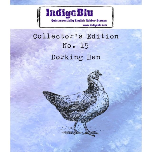 IndigoBlu Stamps IndigoBlu A7 Rubber Mounted Stamp Collectors Edition No 15 - Dorking Hen