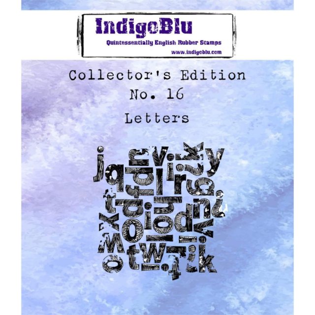 IndigoBlu Stamps IndigoBlu A7 Rubber Mounted Stamp Collectors Edition No 16 - Letters