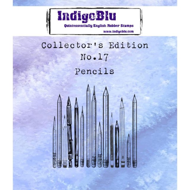 IndigoBlu Stamps IndigoBlu A7 Rubber Mounted Stamp Collectors Edition No 17 - Pencils