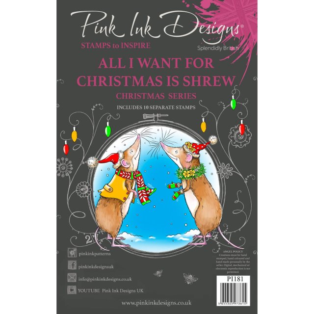 Pink Ink Designs Pink Ink Designs Clear Stamp All I Want For Christmas Is Shrew | Set of 10