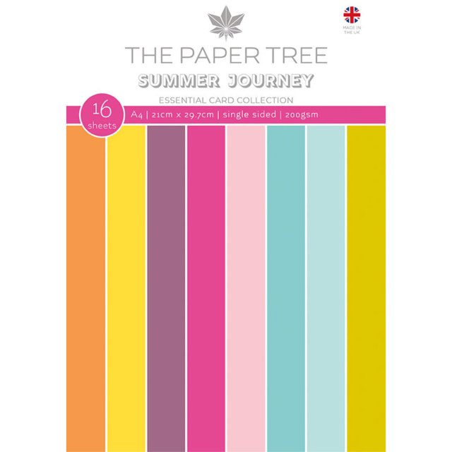 The Paper Tree The Paper Tree Summer Journey A4 Essential Colour Card | 16 sheets