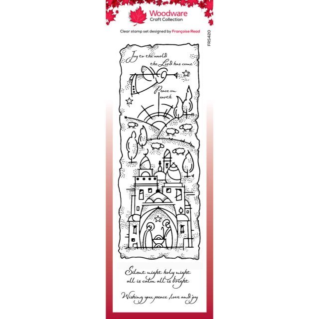 Woodware Woodware Clear Stamps Holy Night | Set of 3