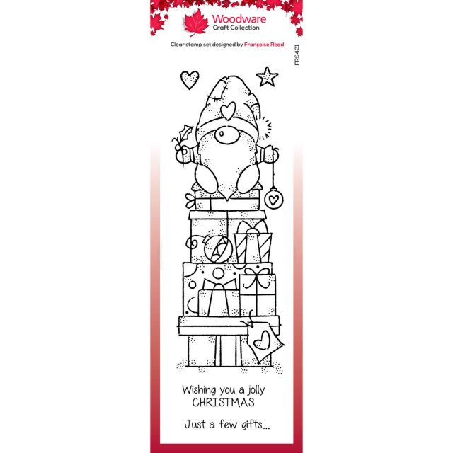 Woodware Woodware Clear Stamps Gnome Gifts | Set of 5