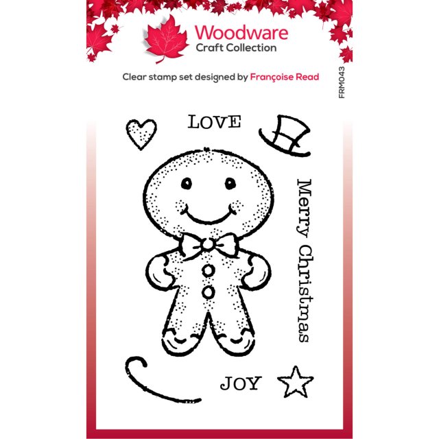Woodware Woodware Clear Stamps Gingerbread Man | Set of 8