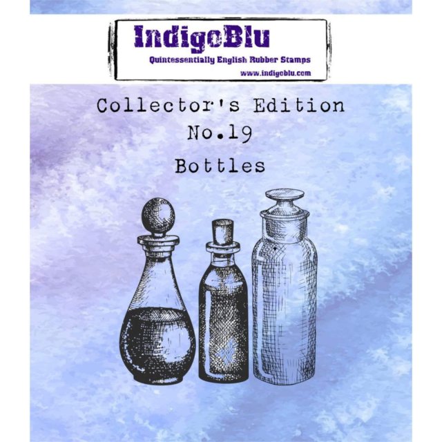 IndigoBlu Stamps IndigoBlu A7 Rubber Mounted Stamp Collectors Edition No 19 - Bottles