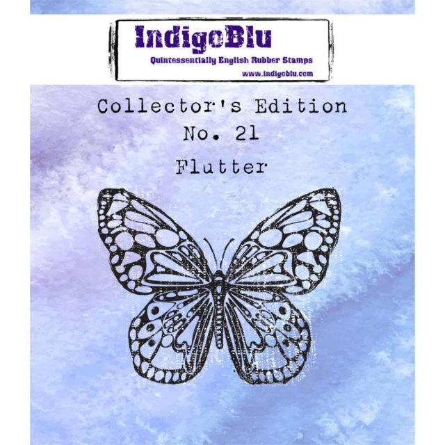 IndigoBlu Stamps IndigoBlu A7 Rubber Mounted Stamp Collectors Edition No 21 - Flutter