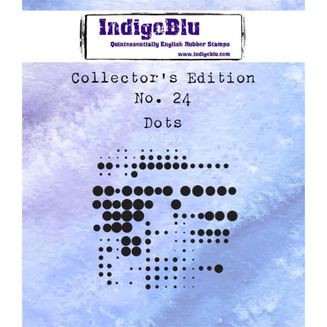 IndigoBlu Stamps IndigoBlu A7 Rubber Mounted Stamp Collectors Edition No 24 - Dots