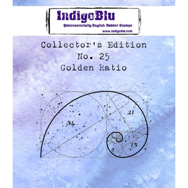 IndigoBlu Stamps IndigoBlu A7 Rubber Mounted Stamp Collectors Edition  No 25 - Golden Ratio Mini