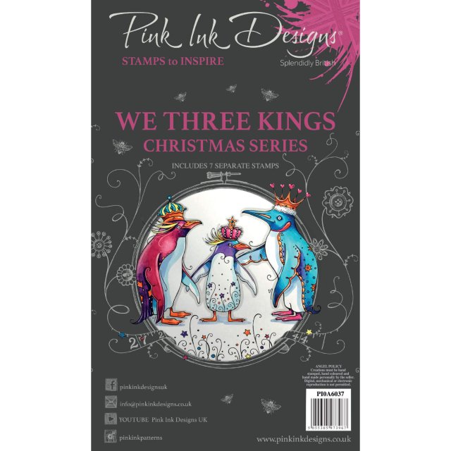 Pink Ink Designs Pink Ink Designs Clear Stamp We Three Kings | Set of 7