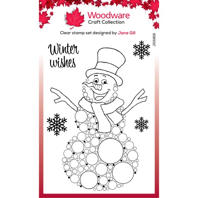 Woodware Woodware Clear Stamps Big Bubble Snowman | Set of 5