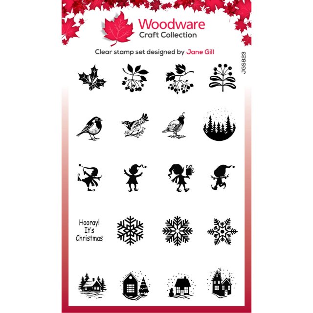 Woodware Woodware Clear Stamps Big Bubble Medium Tops | Set of 20
