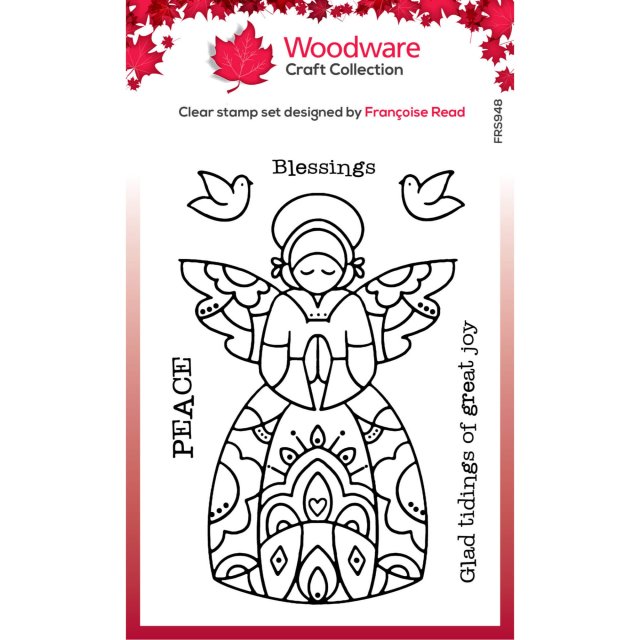 Woodware Woodware Clear Stamps Angel Blessings | Set of 6