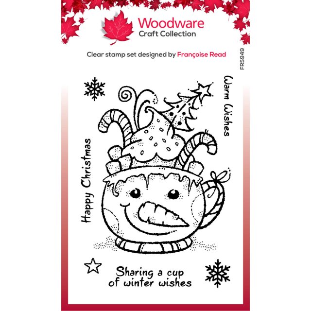 Woodware Woodware Clear Stamps Frosty Cup | Set of 7