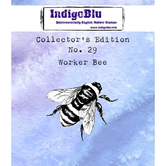 IndigoBlu Stamps IndigoBlu A7 Rubber Mounted Stamp Collectors Edition No 29 - Worker Bee