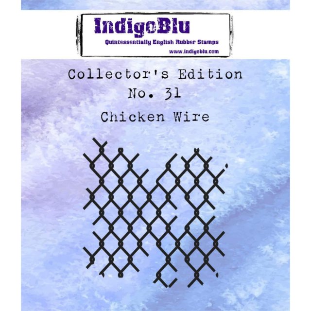 IndigoBlu Stamps IndigoBlu A7 Rubber Mounted Stamp Collectors Edition No 31 - Chicken Wire