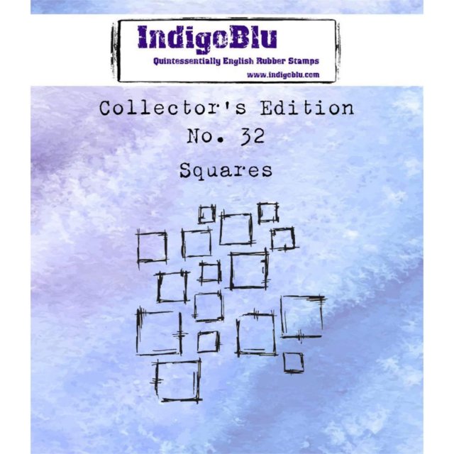 IndigoBlu Stamps IndigoBlu A7 Rubber Mounted Stamp Collectors Edition No 32 - Squares