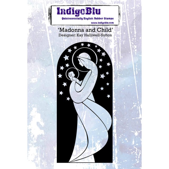 IndigoBlu Stamps IndigoBlu A6 Rubber Mounted Stamp Madonna and Child