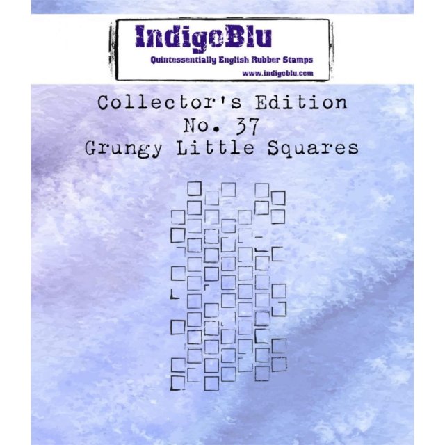 IndigoBlu Stamps IndigoBlu A7 Rubber Mounted Stamp Collectors Edition No 37 - Grungy Little Squares