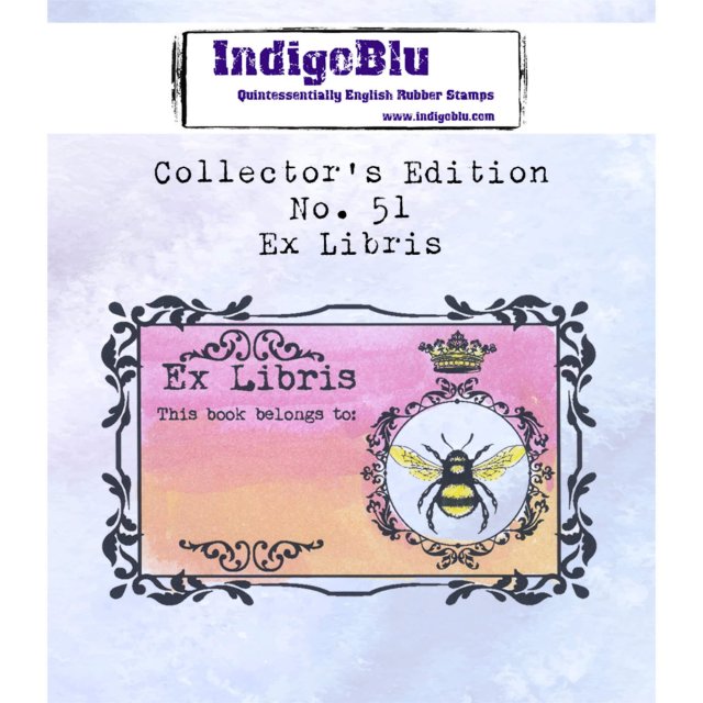 IndigoBlu Stamps IndigoBlu A7 Rubber Mounted Stamp Collectors Edition No 51 - Ex Libris