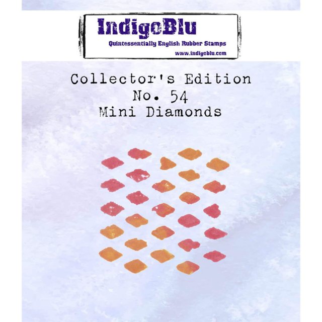IndigoBlu Stamps IndigoBlu A7 Rubber Mounted Stamp Collectors Edition No 54 - Mini Diamonds