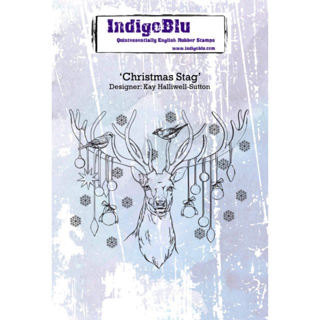 IndigoBlu Stamps IndigoBlu A6 Rubber Mounted Stamp Christmas Stag