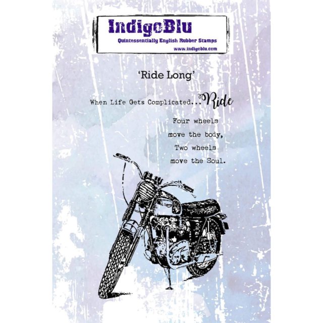 IndigoBlu Stamps IndigoBlu A6 Rubber Mounted Stamp Ride Long | Set of 3