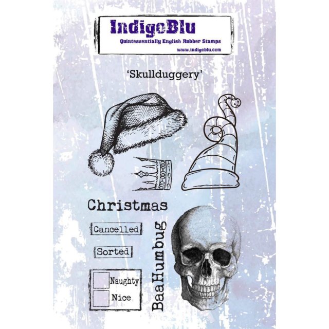 IndigoBlu Stamps IndigoBlu A6 Rubber Mounted Stamp Skullduggery | Set of 9