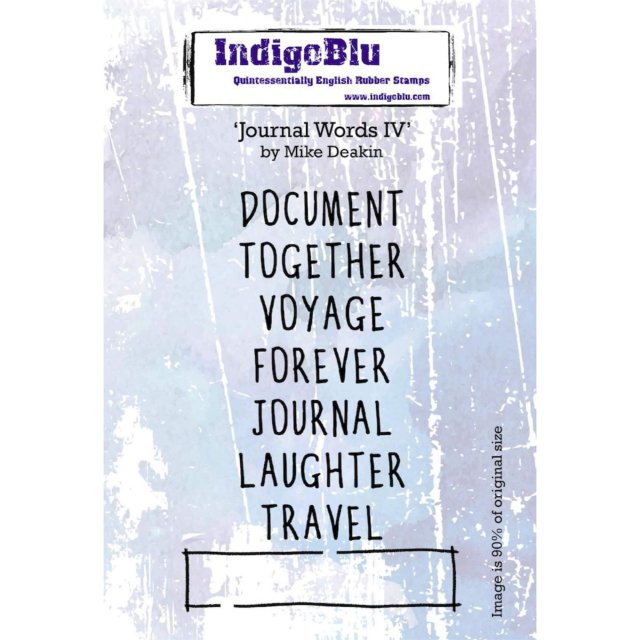 IndigoBlu Stamps IndigoBlu A6 Rubber Mounted Stamp Journal Words IV | Set of 8