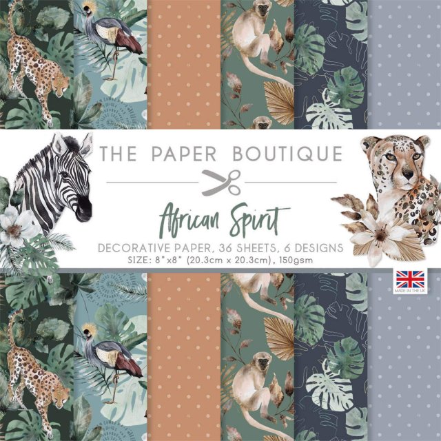 The Paper Boutique The Paper Boutique African Spirit 8 x 8 inch Paper Pad | 36 sheets