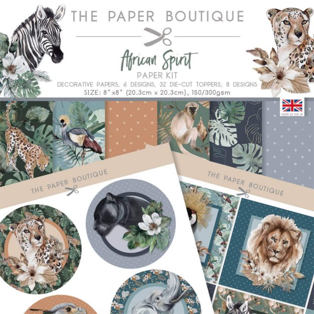The Paper Boutique The Paper Boutique African Spirit 8 x 8 inch Paper Kit | 36 sheets