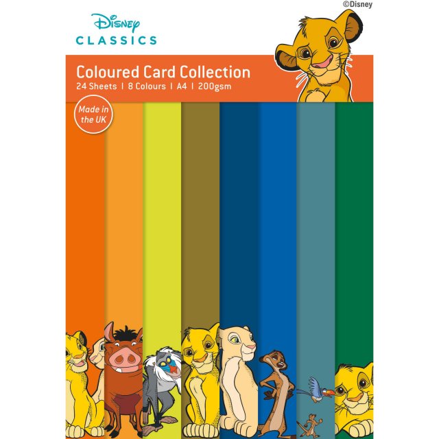 Disney Disney The Lion King A4 Coloured Card Pack | 24 sheets