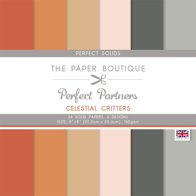 The Paper Boutique The Paper Boutique Perfect Partners Celestial Critters 8 x 8 inch Perfect Solids | 36 sheets