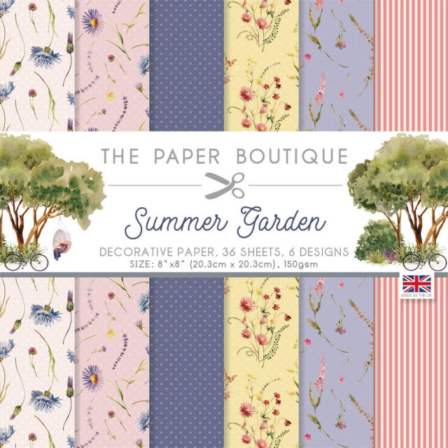 The Paper Boutique The Paper Boutique Summer Garden 8 x 8 inch Paper Pad | 36 sheets