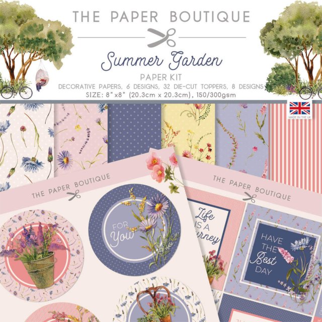 The Paper Boutique The Paper Boutique Summer Garden 8 x 8 inch Paper Kit | 36 sheets