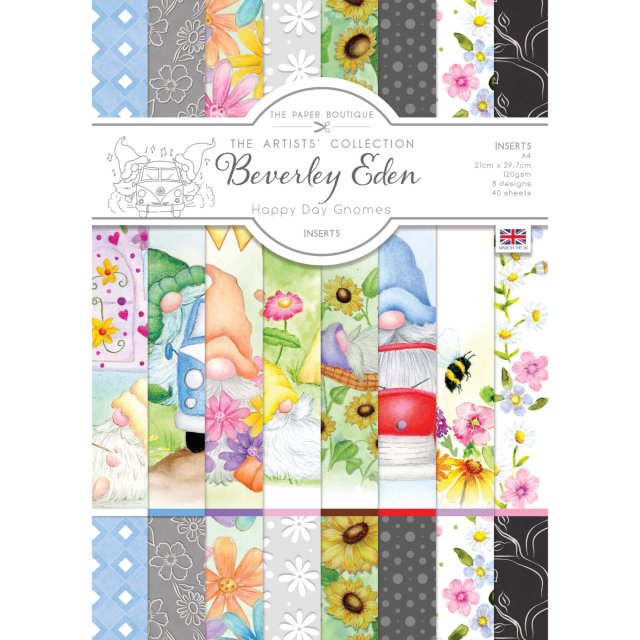 The Paper Boutique The Paper Boutique Happy Day Gnomes A4 Insert Collection | 40 sheets