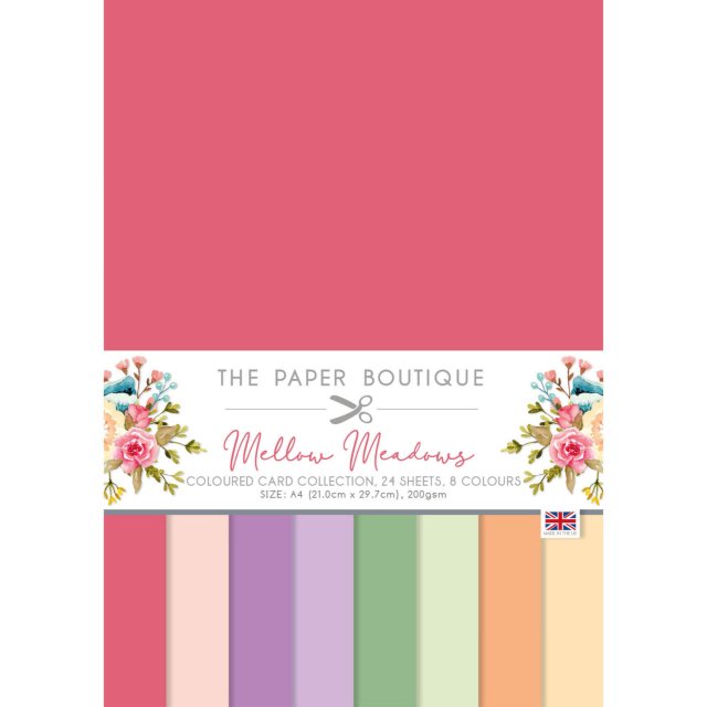 The Paper Boutique The Paper Boutique Mellow Meadows A4 Colour Card Collection | 24 sheets