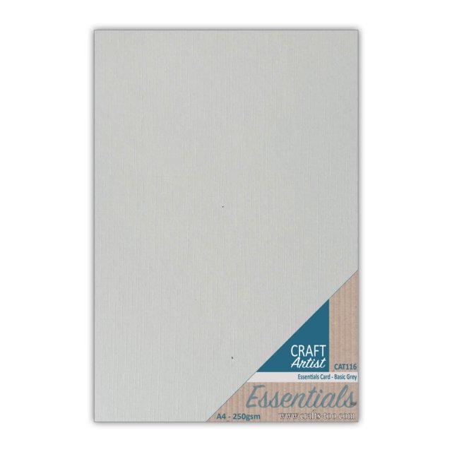 Craft Artist Craft Artist A4 Essential Card Basic Grey | 10 sheets