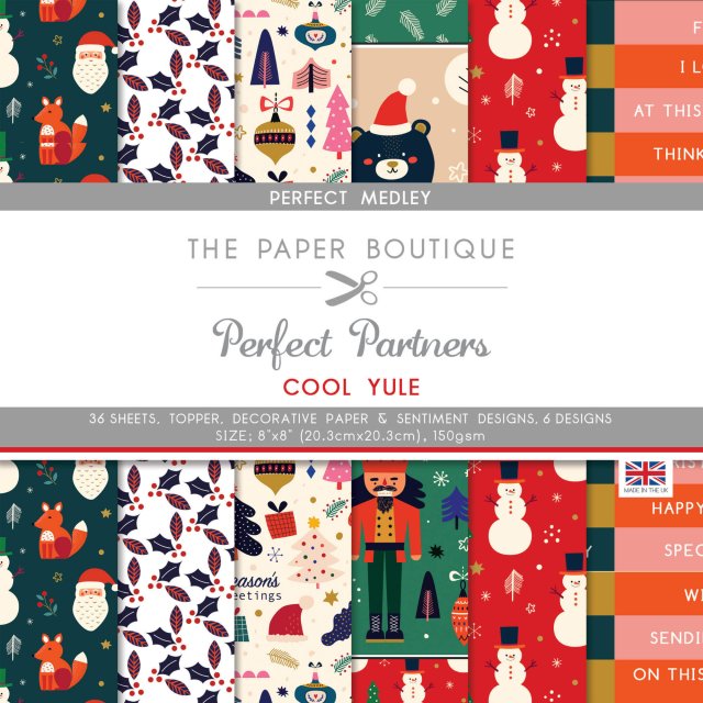 The Paper Boutique The Paper Boutique Perfect Partners Cool Yule 8 x 8 inch Perfect Medley | 36 sheets