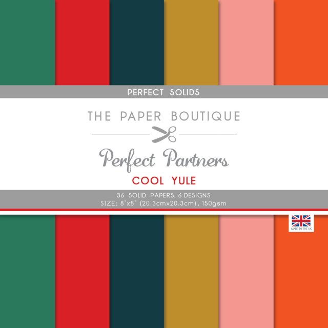 The Paper Boutique The Paper Boutique Perfect Partners Cool Yule 8 x 8 inch Solid Papers | 36 sheets
