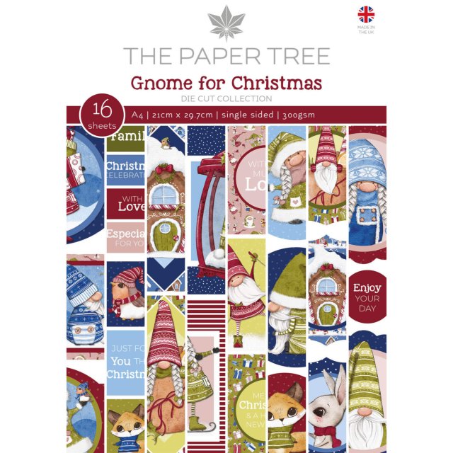 The Paper Tree The Paper Tree Gnome for Christmas A4 Die Cut Sheets | 16 sheets