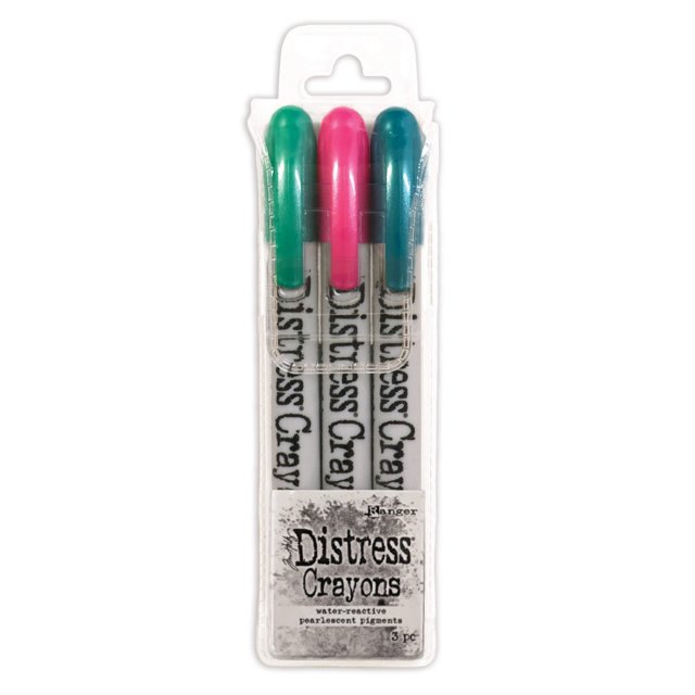Distress Ranger Tim Holtz Distress Pearl Crayons Holiday Set 4 | Set of 3