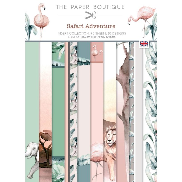 The Paper Boutique The Paper Boutique Safari Adventure A4 Insert Collection | 40 sheets