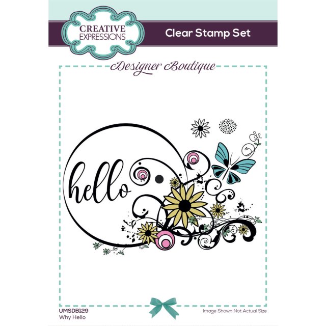 Designer Boutique Creative Expressions Designer Boutique Clear Stamps Why Hello | Set of 4