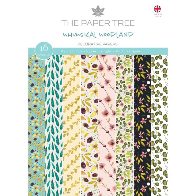 The Paper Tree The Paper Tree Whimsical Woodland A4 Backing Papers | 16 sheets