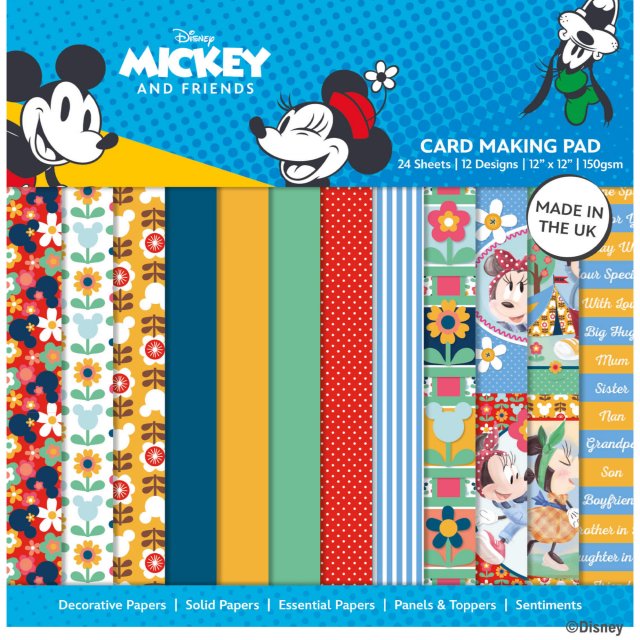 Disney Disney Mickey and Friends Card Making Pad | 12 x 12 inch