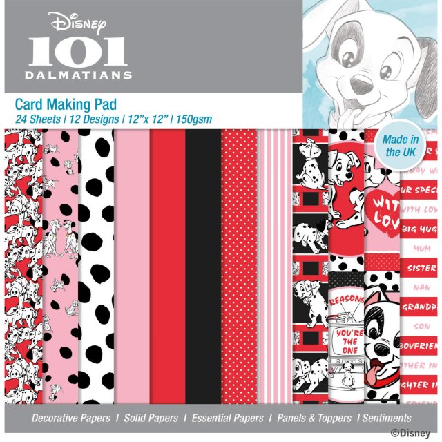 Disney Disney 101 Dalmatians Card Making Pad | 12 x 12 inch