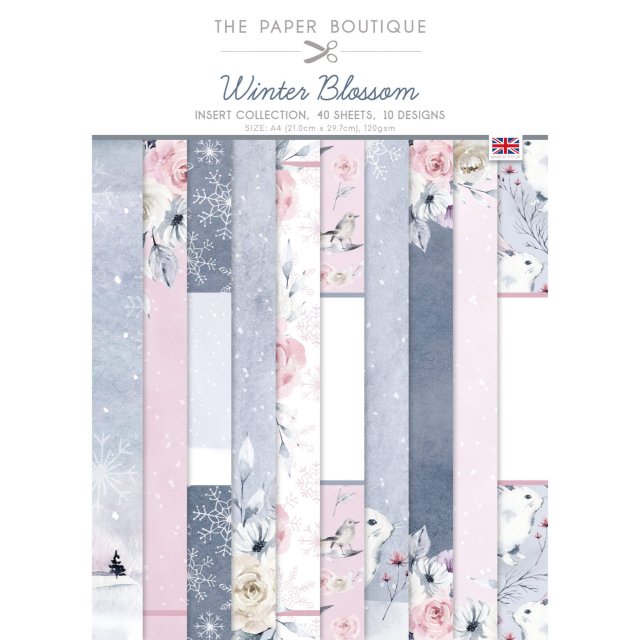 The Paper Boutique The Paper Boutique Winter Blossom A4 Insert Collection | 40 sheets