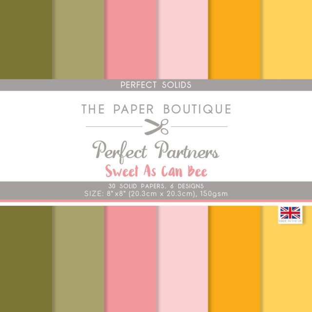 The Paper Boutique The Paper Boutique Perfect Partners Sweet as can Bee 8 x 8 inch Perfect Solids | 30 sheets